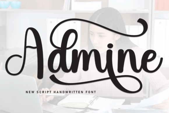 Admine: A Friendly Handwritten Font for Editorial Design