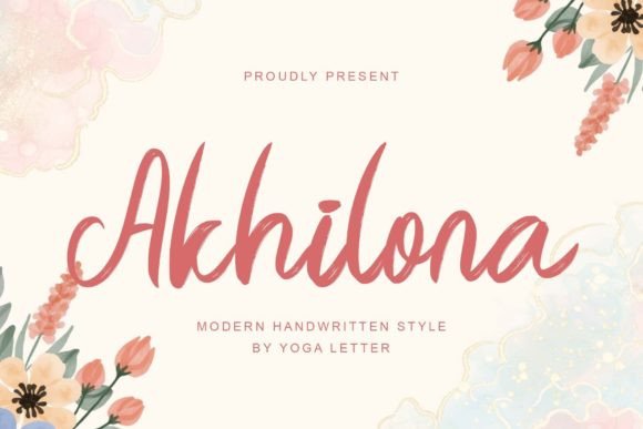 Akhilona: The Handwritten Font That Elevates Your Brand
