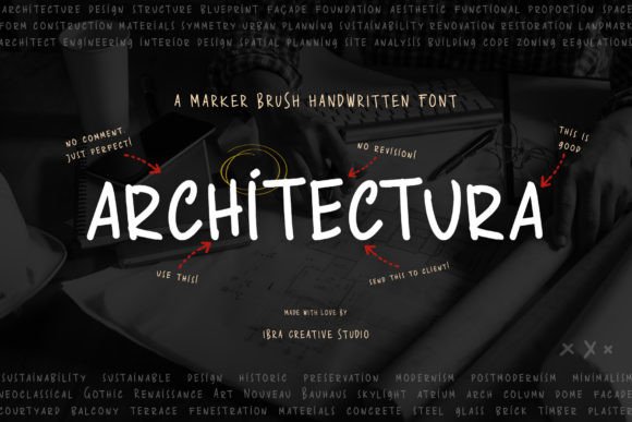 Architectura: A Handwritten Typeface for Editorial Design