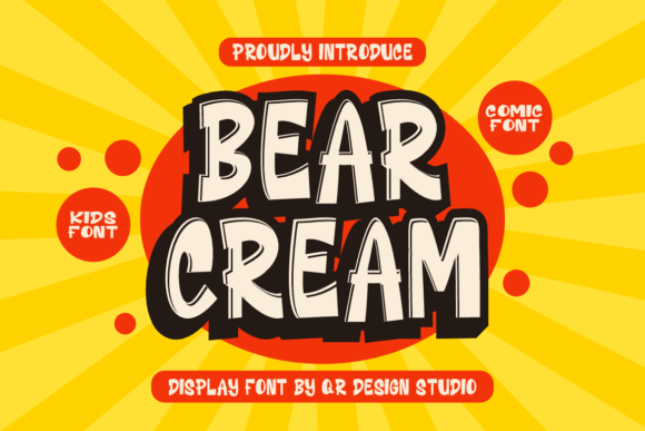 Bear Cream: A Bold Typeface for Memorable Branding