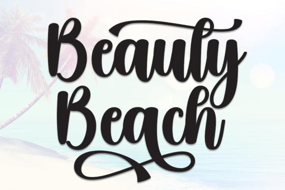 Beauty Beach: A Handwritten Font for Modern Web Design
