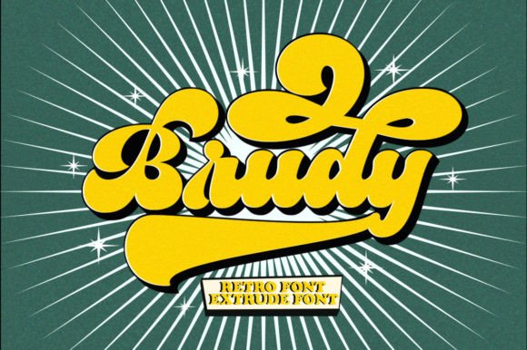 Brudy Font: The Retro Typeface That Anchors Your Campaigns