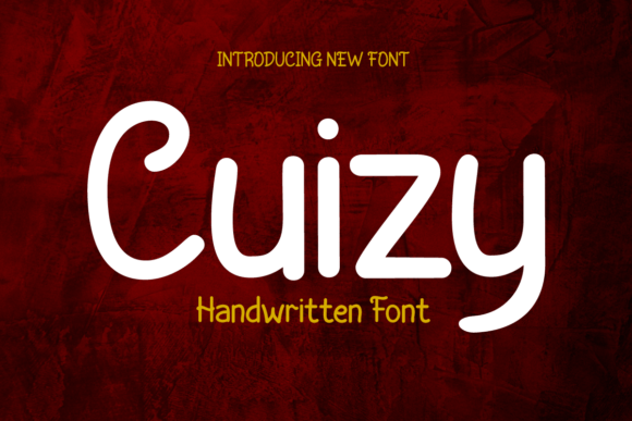 Cuizy: A Handwritten Typeface for Modern Web Design