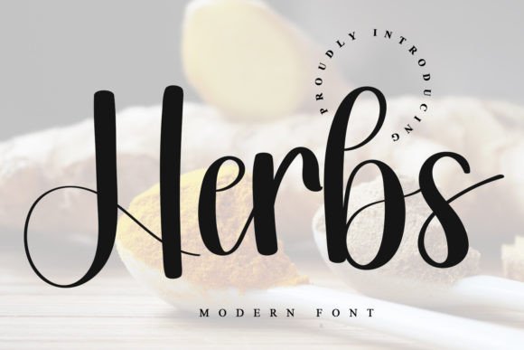 Elevate Editorial Design with the Herbs Script Typeface