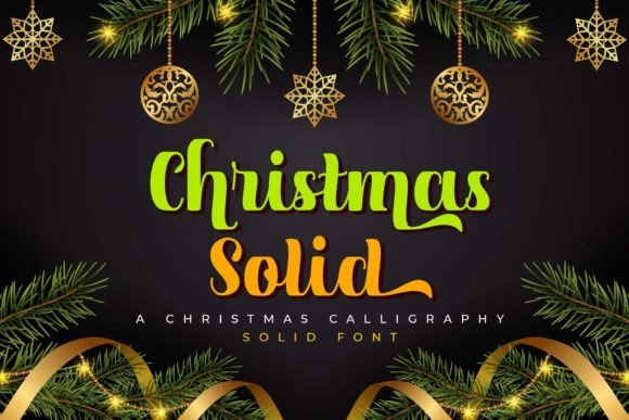 Elevate Holiday Campaigns with the Christmas Solid Typeface