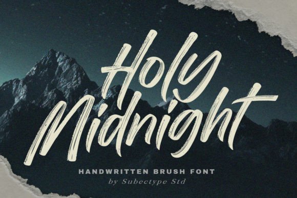 Holy Midnight: A Handwritten Font for Modern Web Design