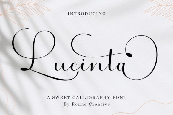 Lucinta Font: The Sweet Script for Handmade Brands