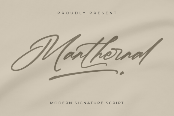 Manthernal: A Modern Script Font for Branding
