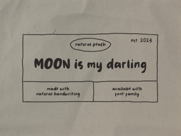 Moon Darling: The Handwritten Font That Elevates Your Brand