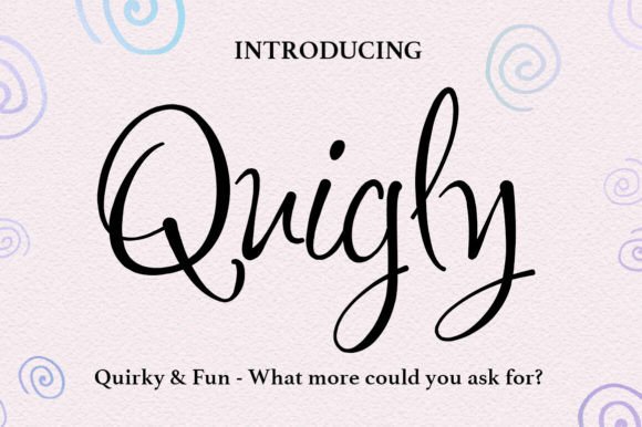Quigley Font: A Bold Typeface for Playful Brand Identity