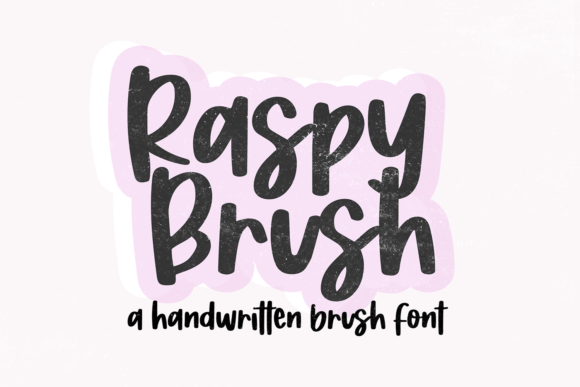 Raspy Brush: A Bold Typeface for Handmade Brands