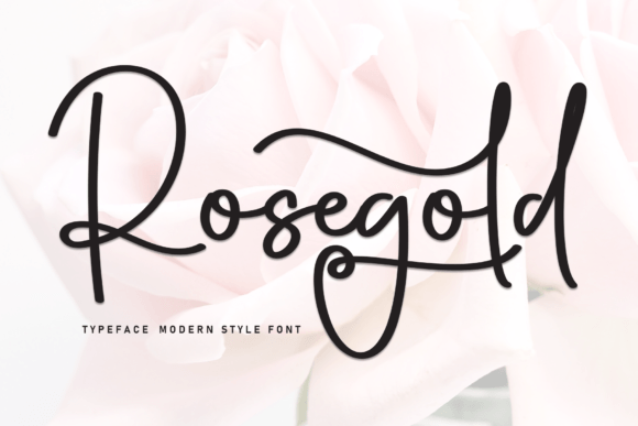 Rosegold: A Handwritten Font for Makers
