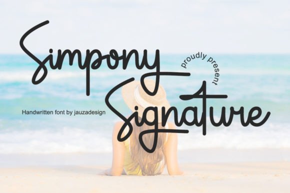 Simpony Signature: A Delicate Script Font for Modern Branding