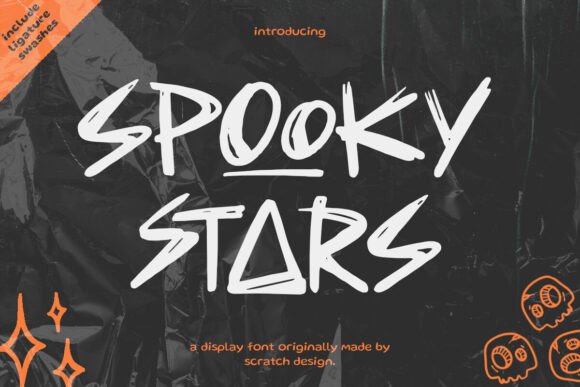 Spooky Stars: A Handwritten Typeface for Editorial Charm