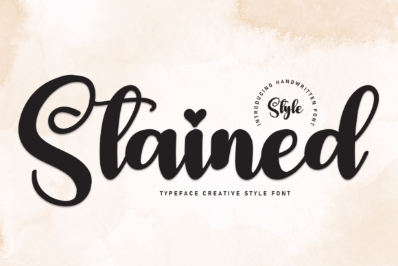 Stained Font: A Handwritten Typeface for Friendly Brands